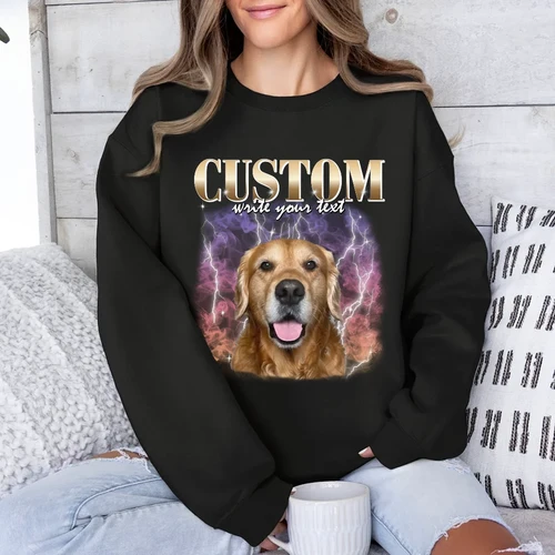 Custom Vintage Style Pet Sweatshirt