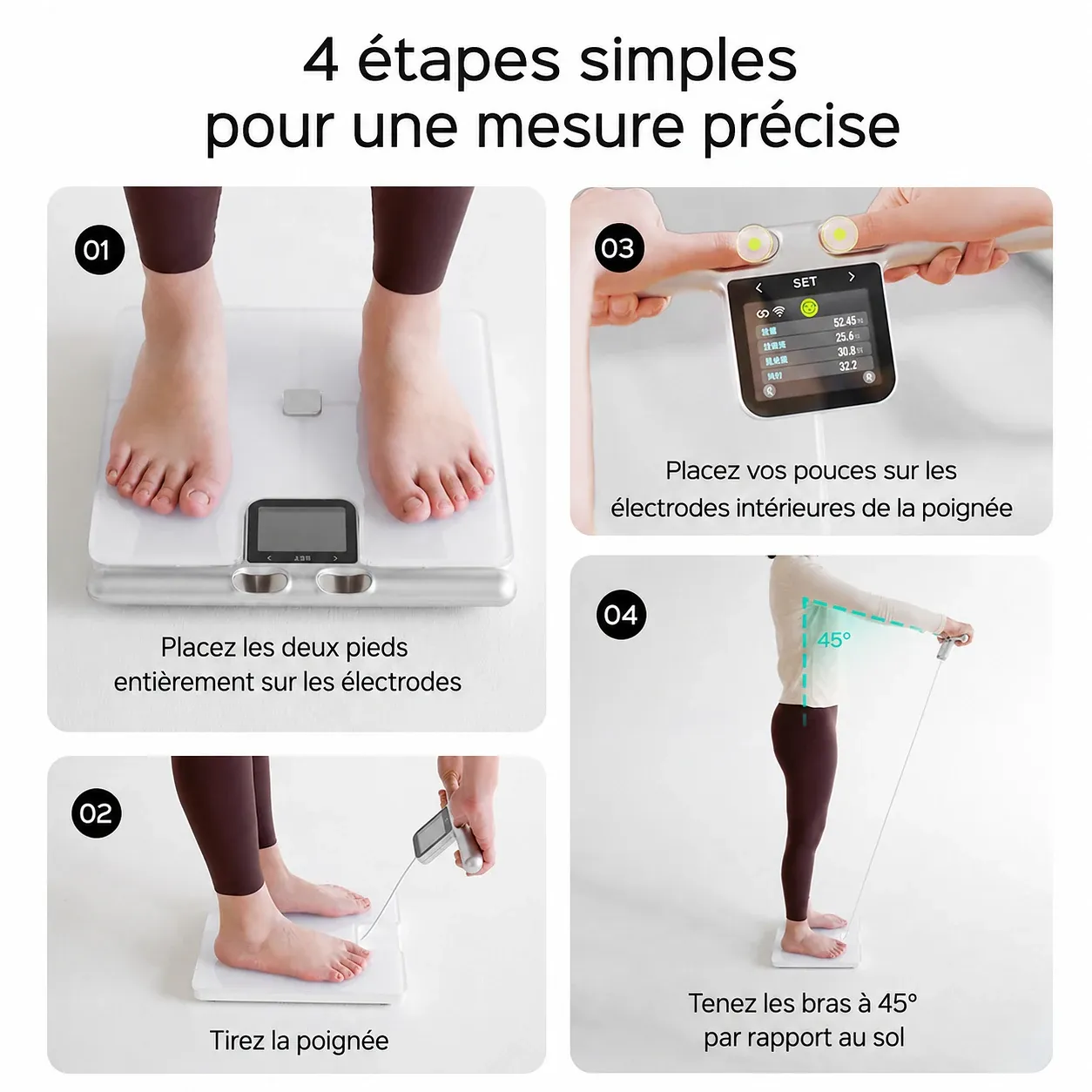 Keepva FitScan – Balance connectée à 8 électrodes