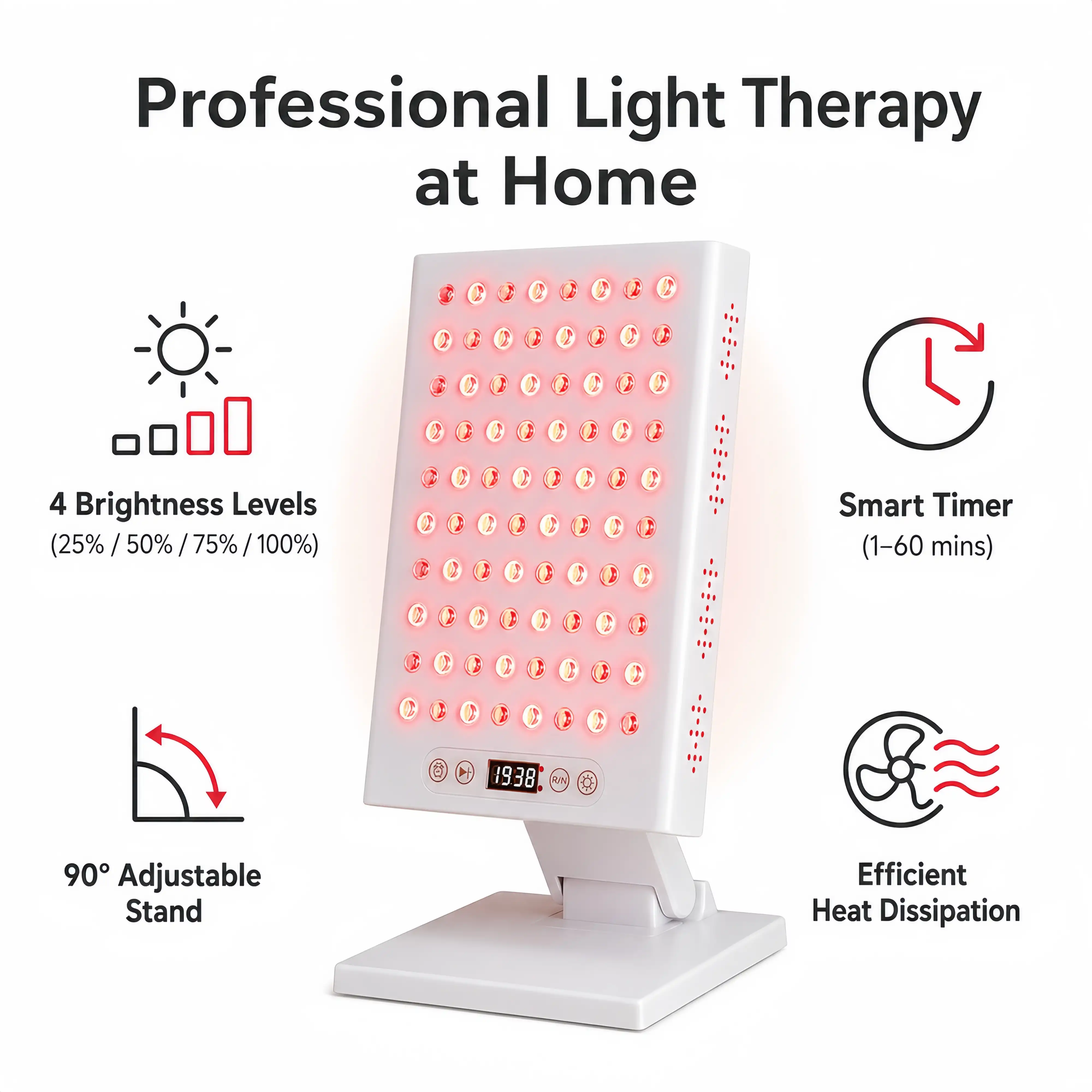 KEEPVA LumaPro 400 LED Red Light Therapy Panel