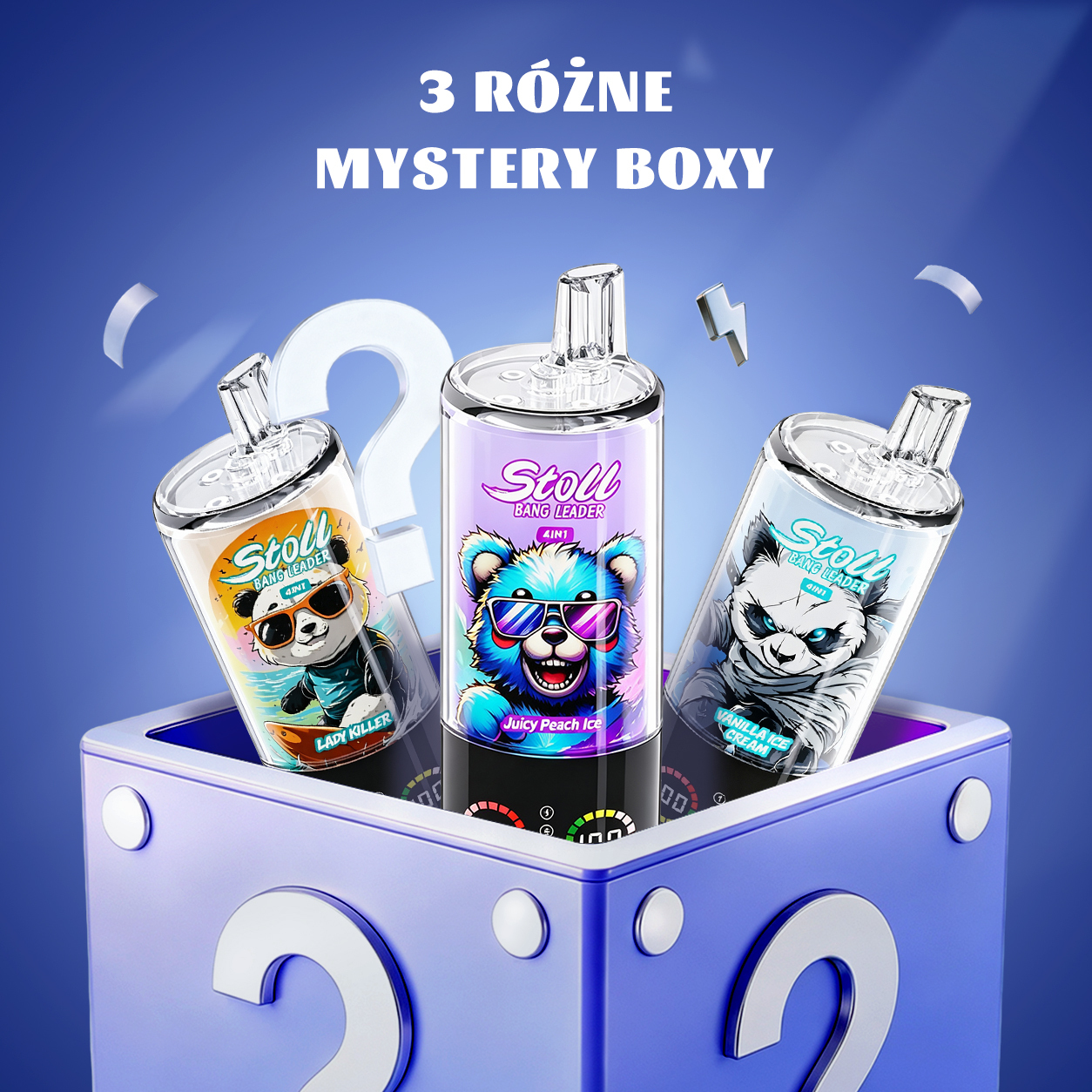 🎁 Zestaw 3‑sztukowy BANG LEADER 100000 Puffs Disposable Vape – Obniżka ceny na tajemniczy zestaw!