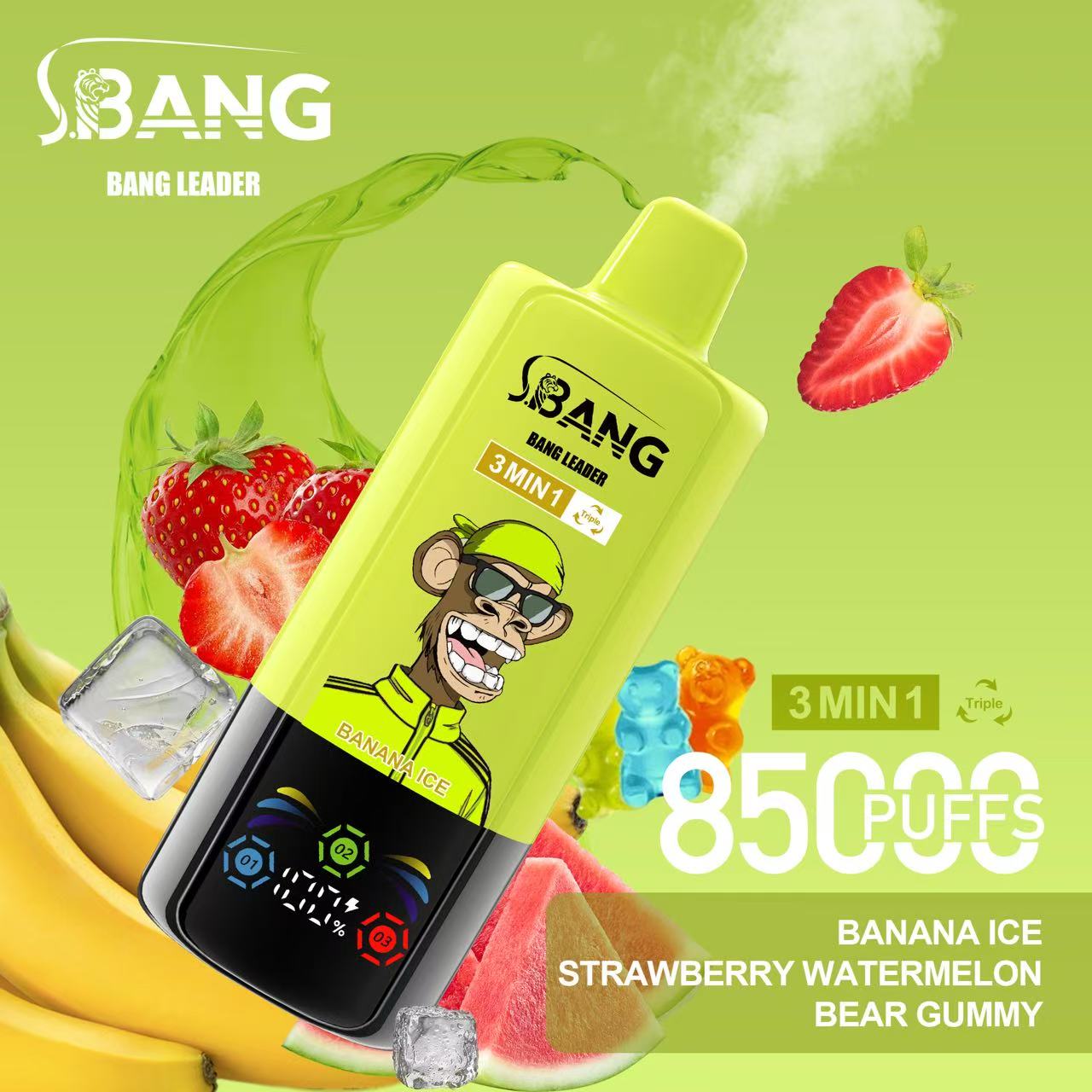 BANG LEGEND 85000 Puffs 3 in1 Flavor Disposable Vape