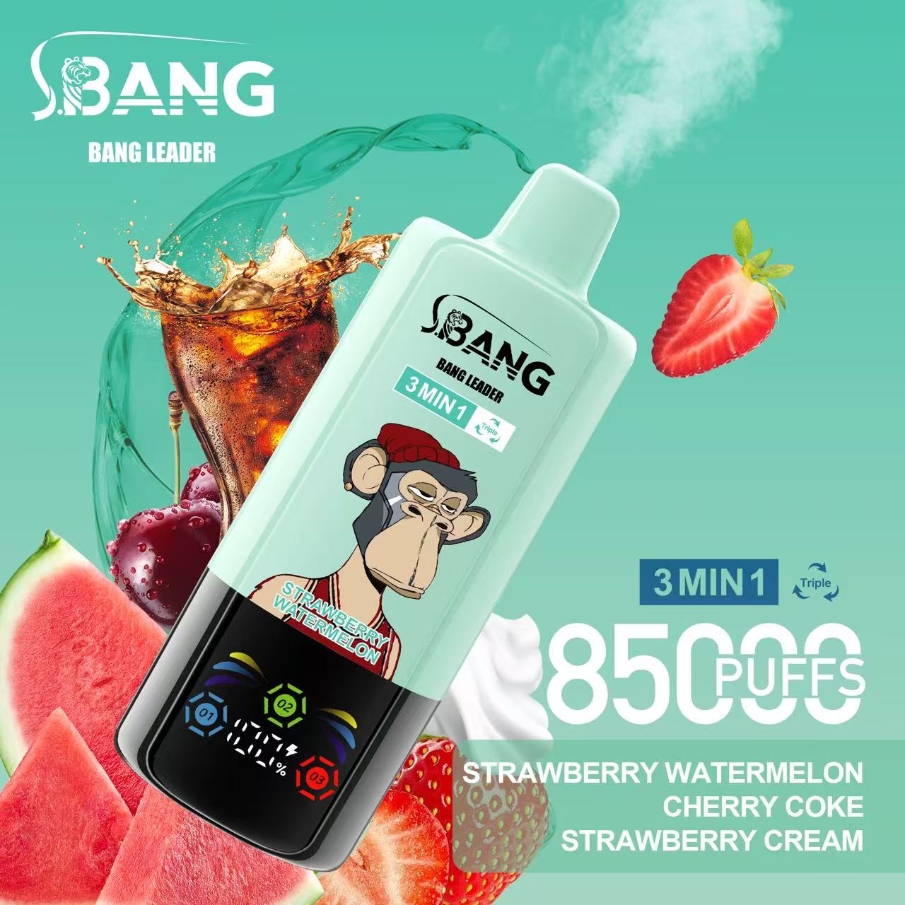 BANG LEGEND 85000 Puffs 3 in1 Flavor Disposable Vape