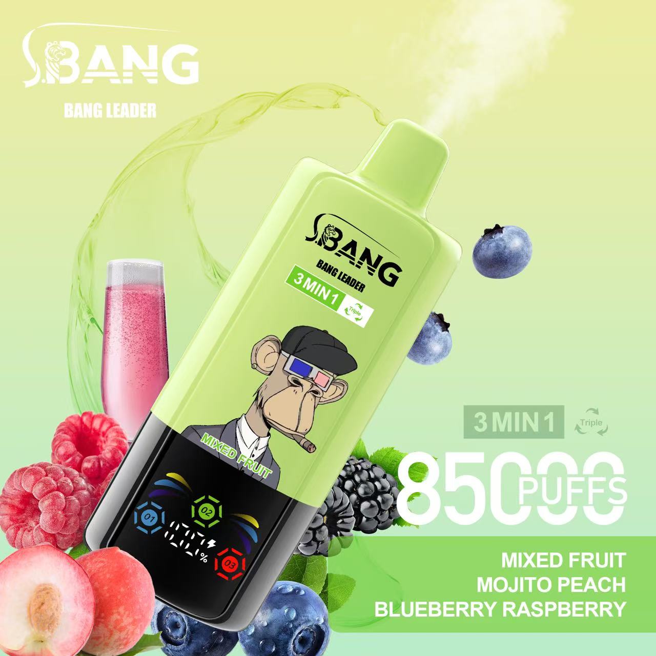 BANG LEGEND 85000 Puffs 3 in1 Flavor Disposable Vape