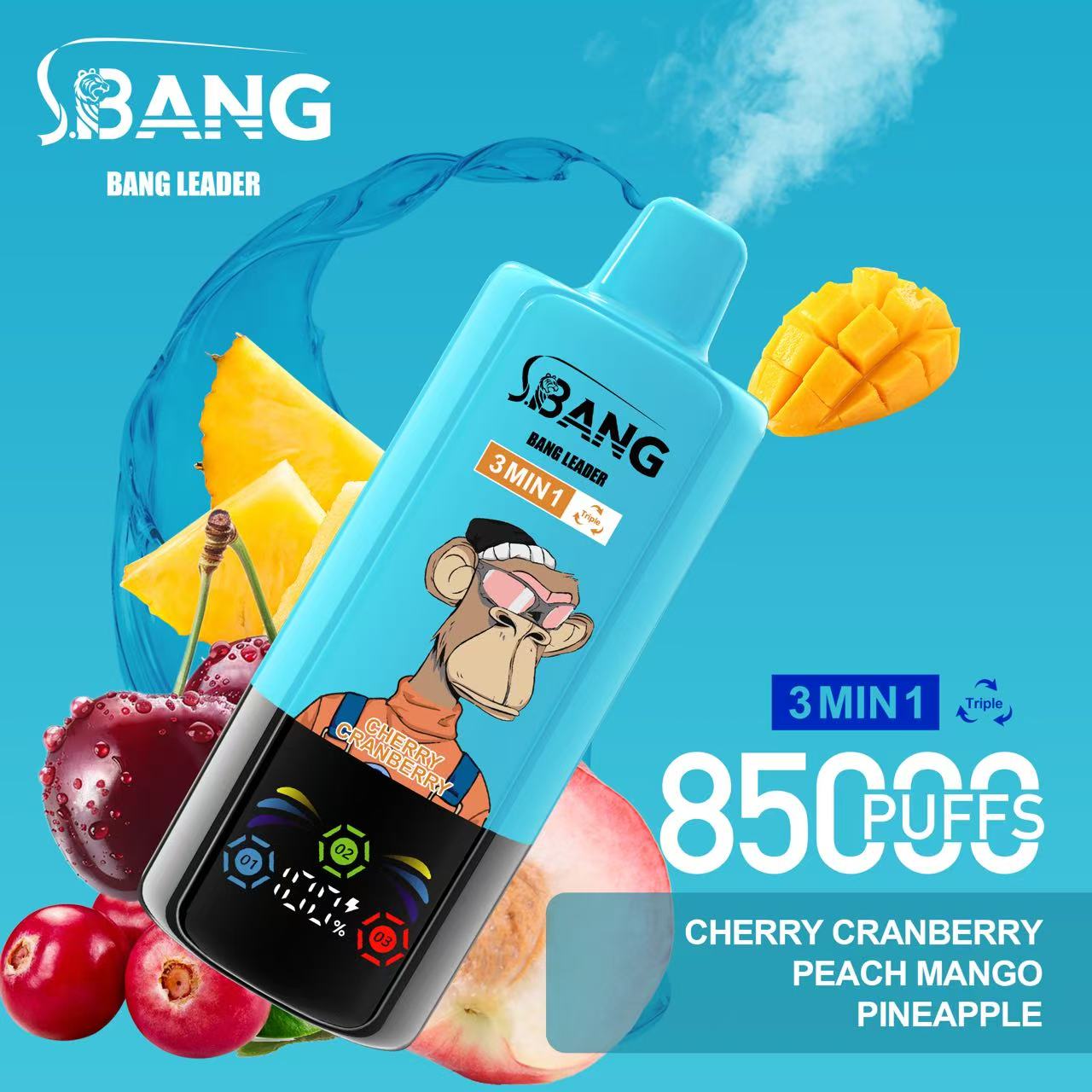BANG LEGEND 85000 Puffs 3 in1 Flavor Disposable Vape