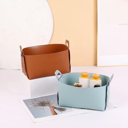 Coffret de rangement en cuir haut de gamme