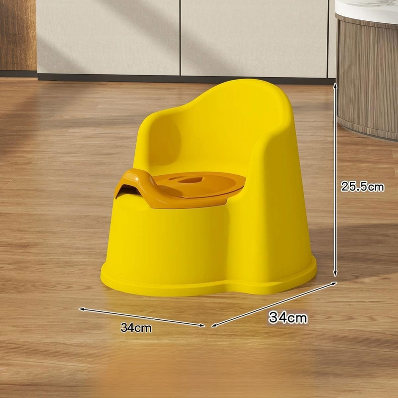 Pot pour enfant épaissi en plastique avec dossier