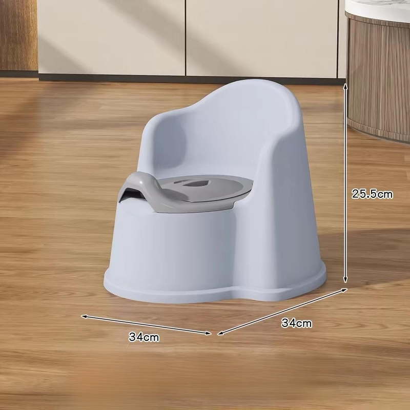 Pot pour enfant épaissi en plastique avec dossier