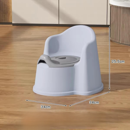 Pot pour enfant épaissi en plastique avec dossier