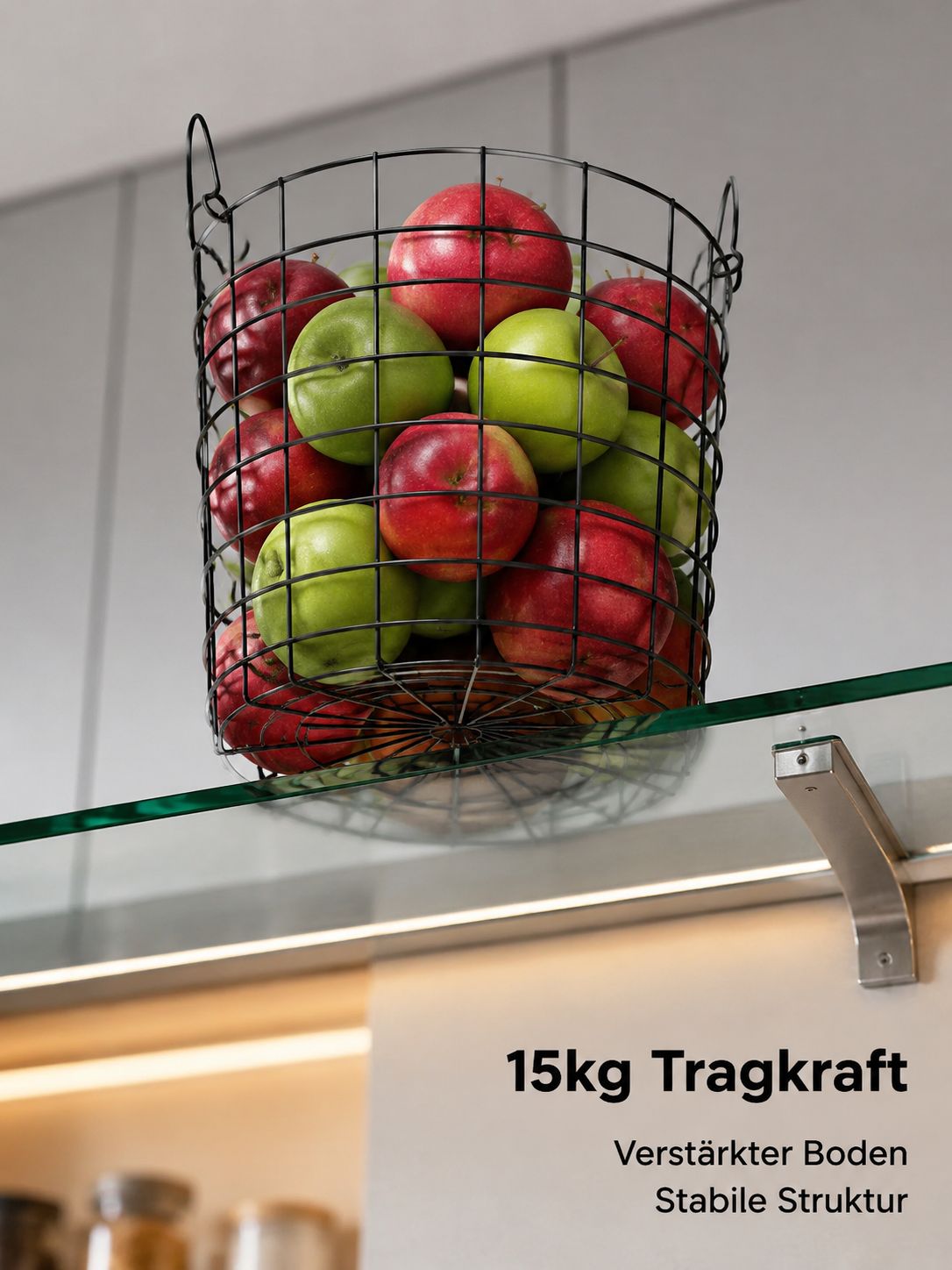 Aufbewahrungskorb aus Schmiedeeisen