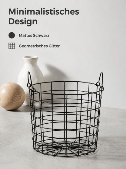 Aufbewahrungskorb aus Schmiedeeisen