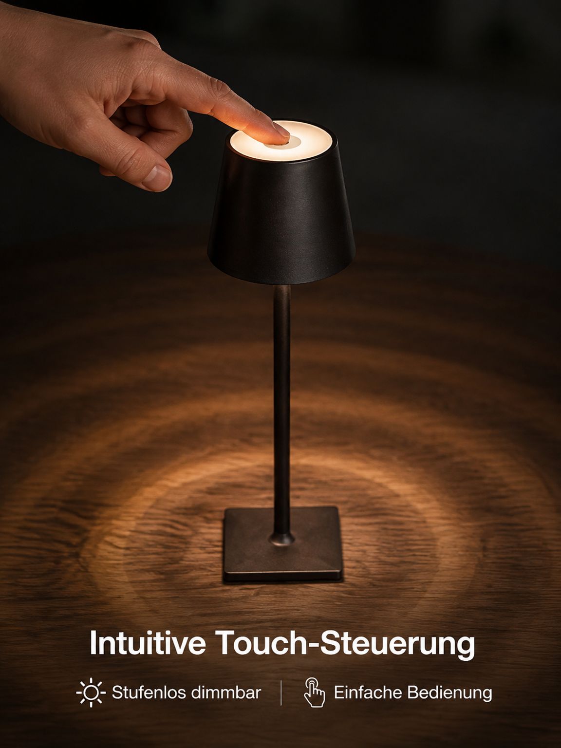 Kabellose tragbare Tischlampe