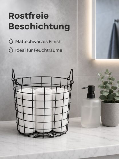 Aufbewahrungskorb aus Schmiedeeisen