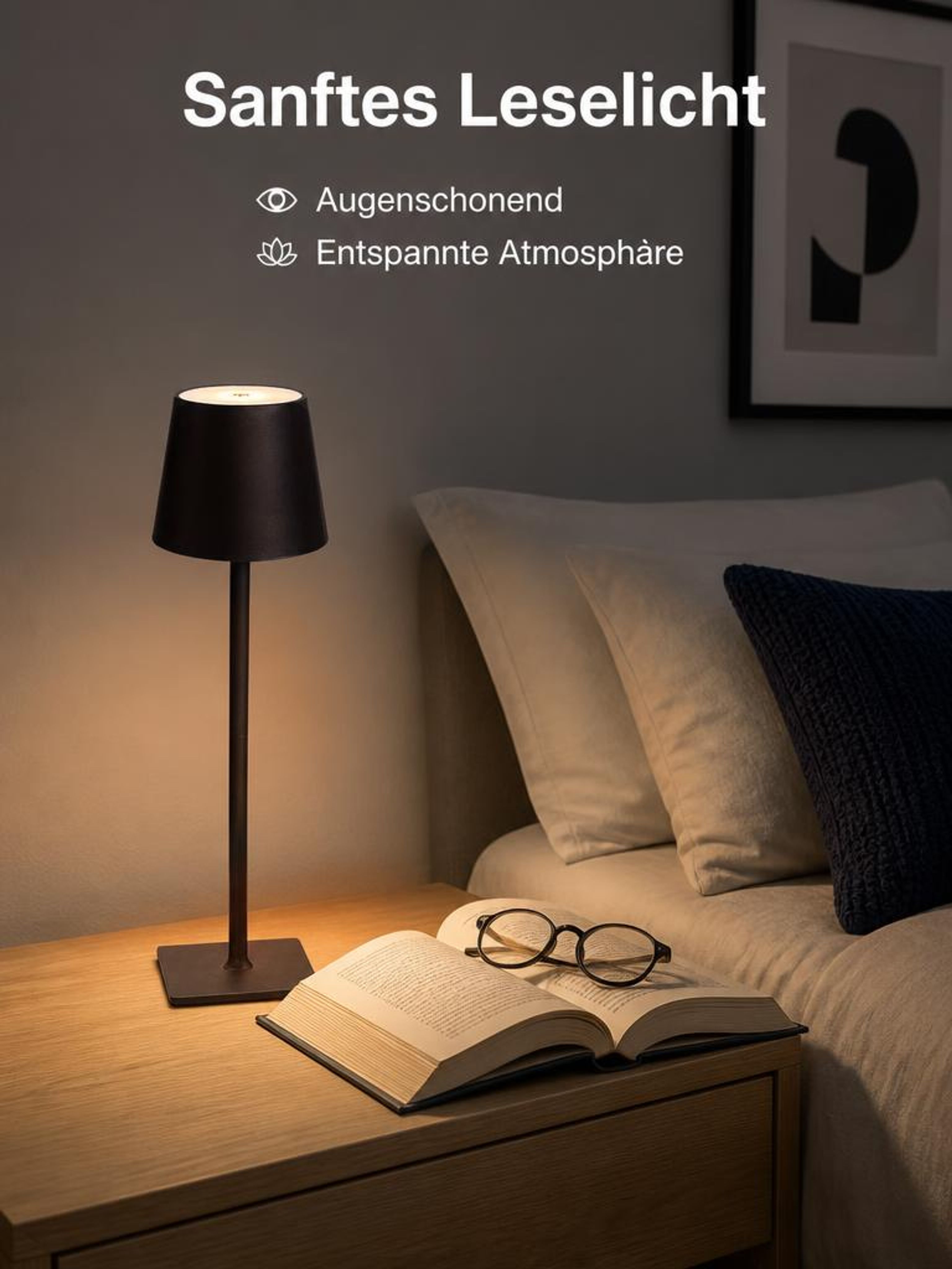 Kabellose tragbare Tischlampe