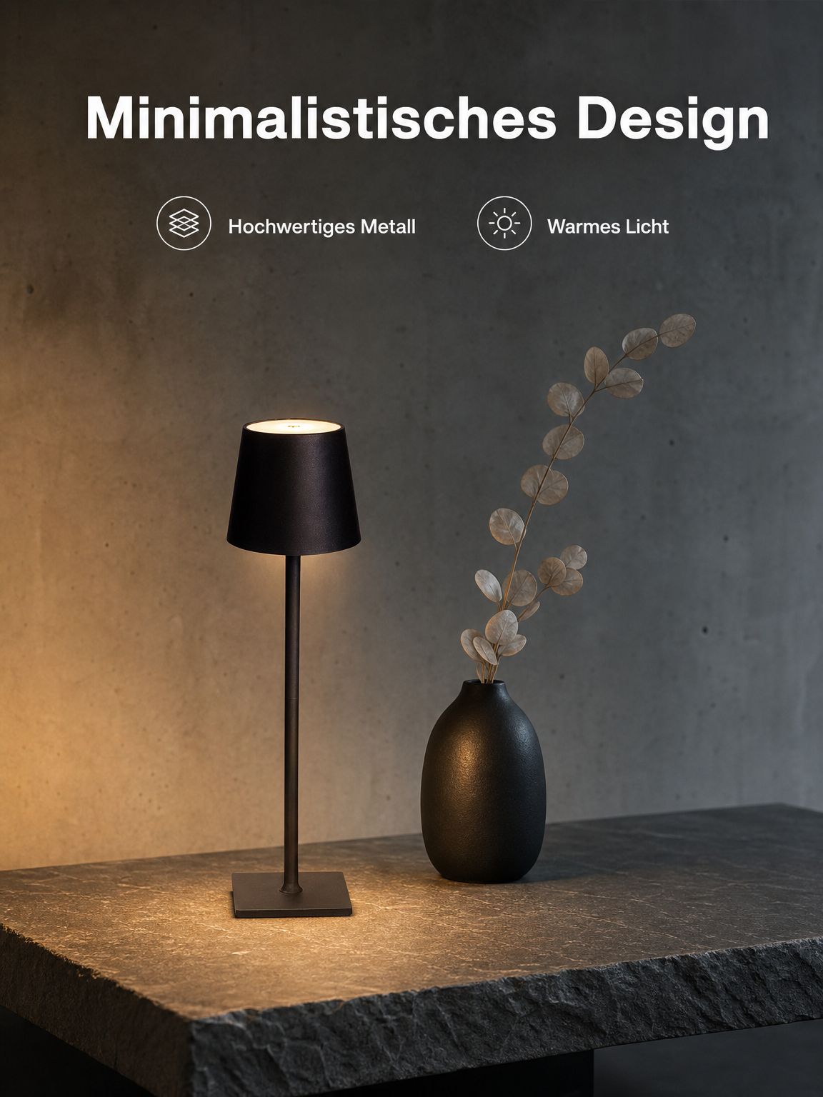 Kabellose tragbare Tischlampe