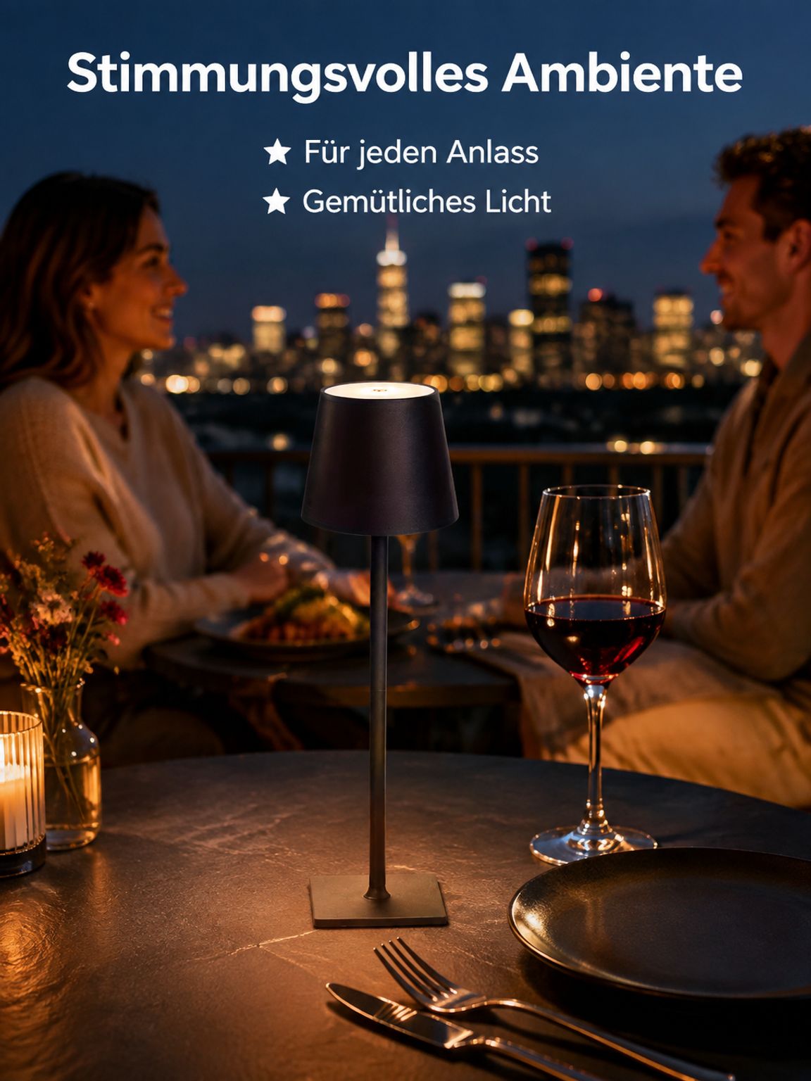 Kabellose tragbare Tischlampe