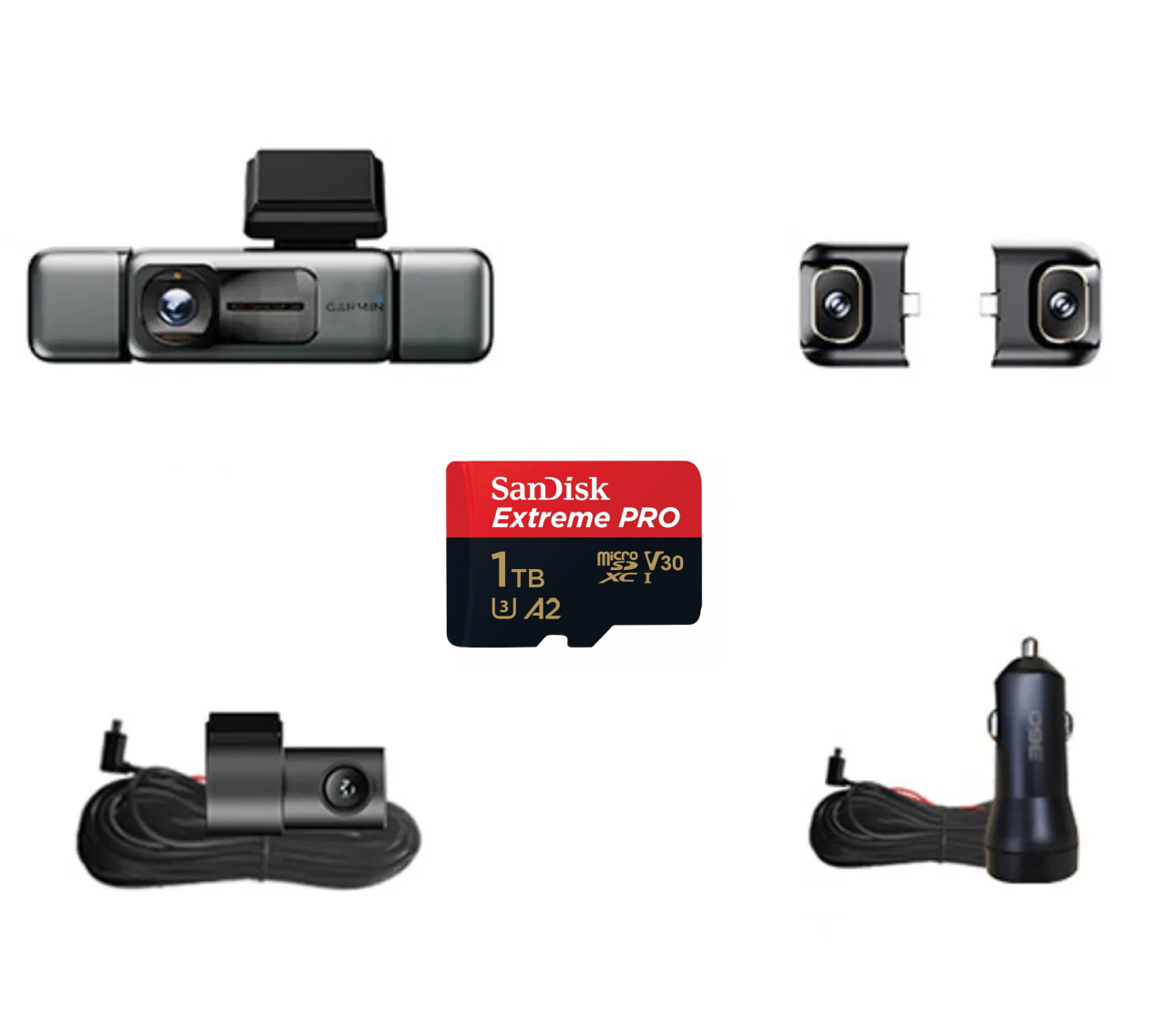 Garmin G980 kamera za automobil s umjetnom inteligencijom i glasovnim upravljanjem, četiri kamere, panoramskim pogledom od 360°, 4K Ultra HD noćnim vidom i GPS praćenjem