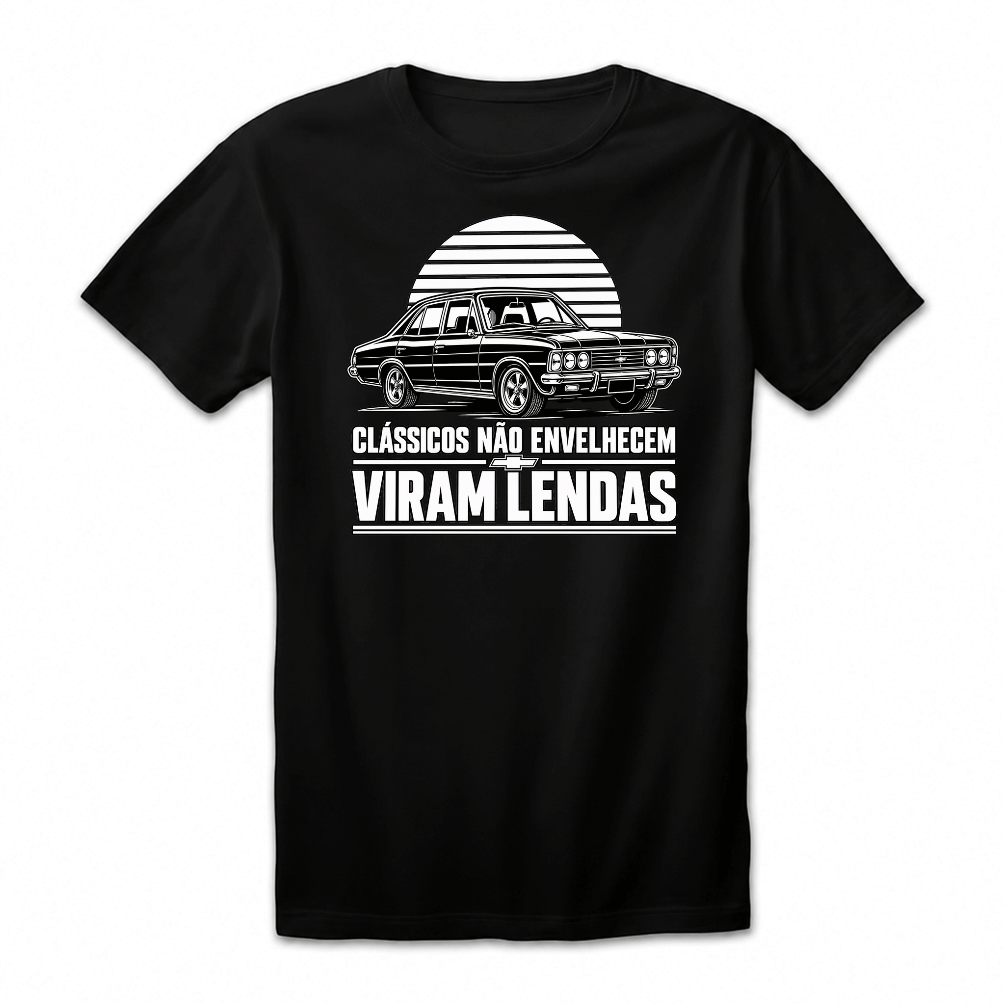 Camiseta Drop Shoulder 100% Algodão Oversized Estampa Carro Clássico Vintage, Preta e Branca, Unissex, Estilo Automotivo e Streetwear, Caimento Solto e Confortável, Tamanhos P ao GG