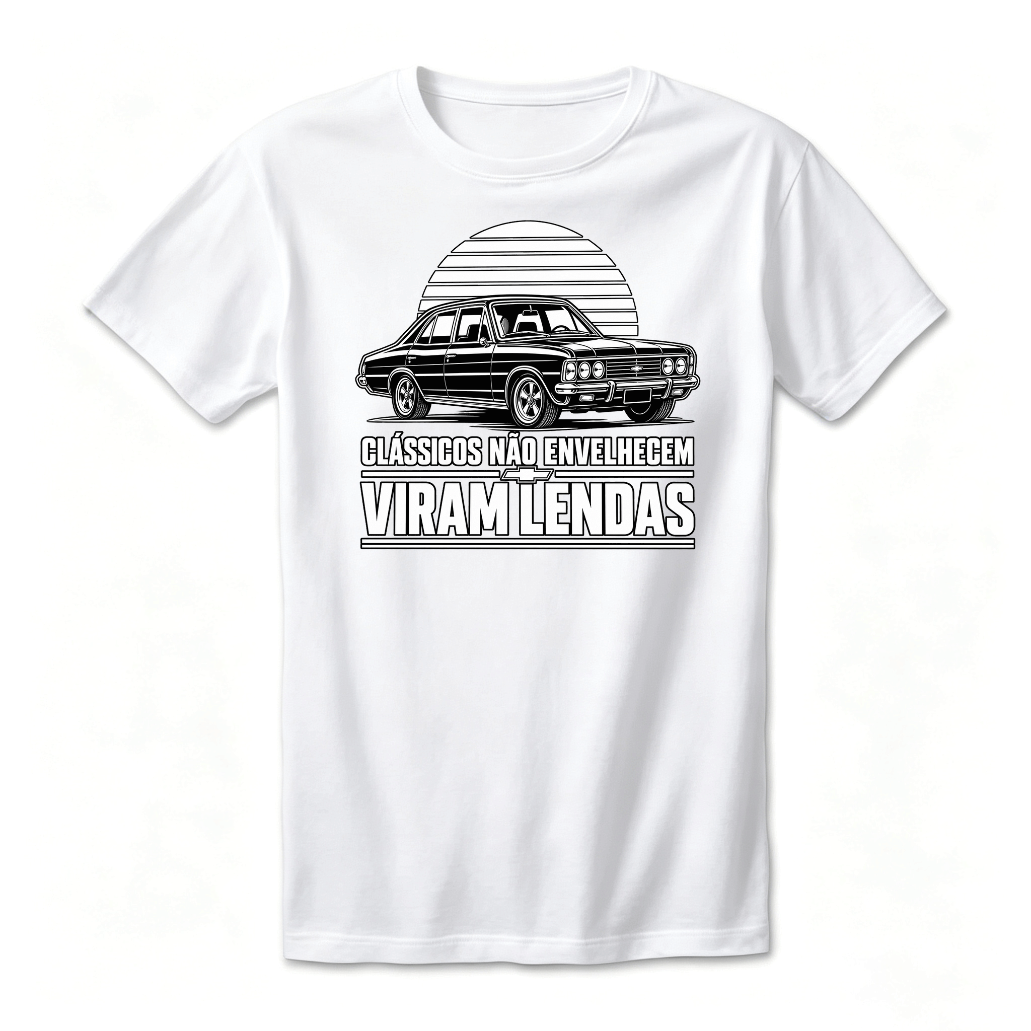 Camiseta Drop Shoulder 100% Algodão Oversized Estampa Carro Clássico Vintage, Preta e Branca, Unissex, Estilo Automotivo e Streetwear, Caimento Solto e Confortável, Tamanhos P ao GG