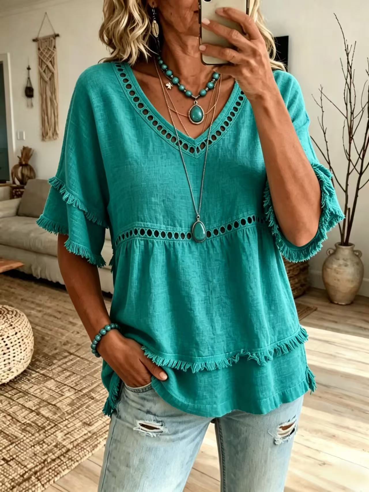 New Arrivals🔥Boho Comfort in Lightweight Cotton Linen