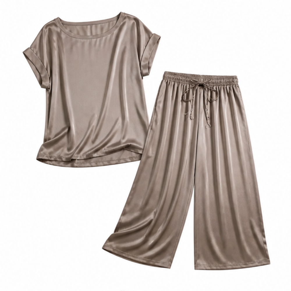 – Nadine™ Two-Piece Set with Wide-Leg Trousers