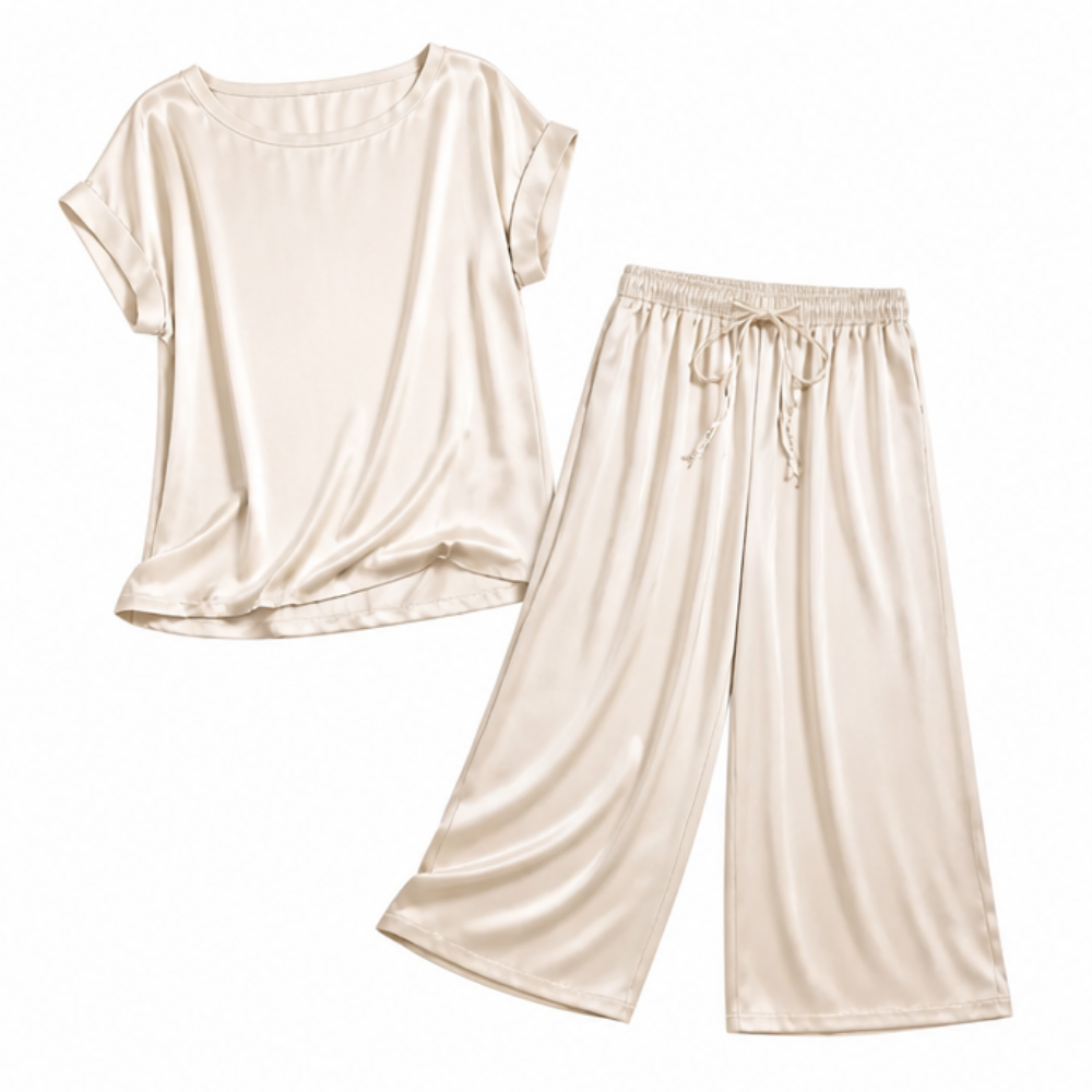 – Nadine™ Two-Piece Set with Wide-Leg Trousers