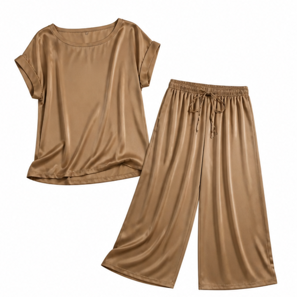 – Nadine™ Two-Piece Set with Wide-Leg Trousers