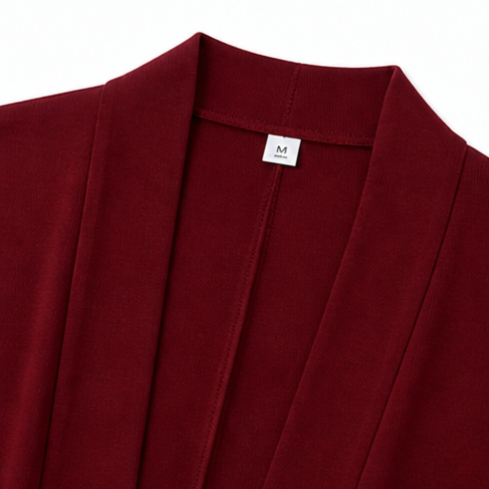 –Elegant 3-Piece Set with Drape Cardigan
