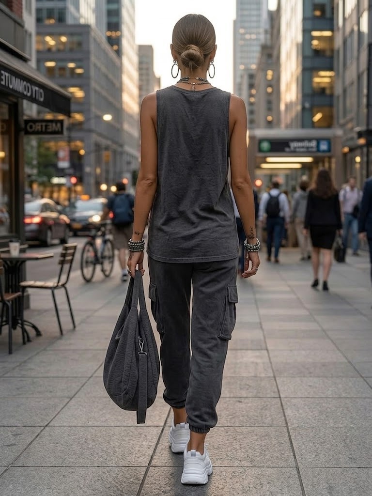 Hot Sale❤️Casual Street-style Sleeveless Cotton T-shirt And Pants Two-piece Set