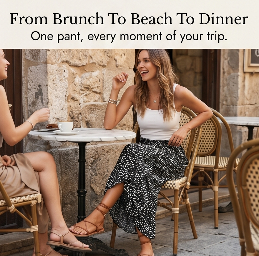 – Smocked Wide-Leg Ruffle Pants