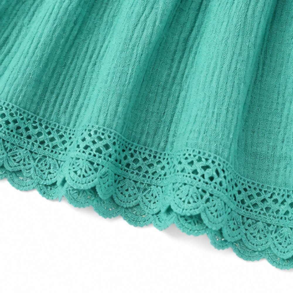 – Sundara™ Tiered Lace Midi Dress with Hidden Pockets
