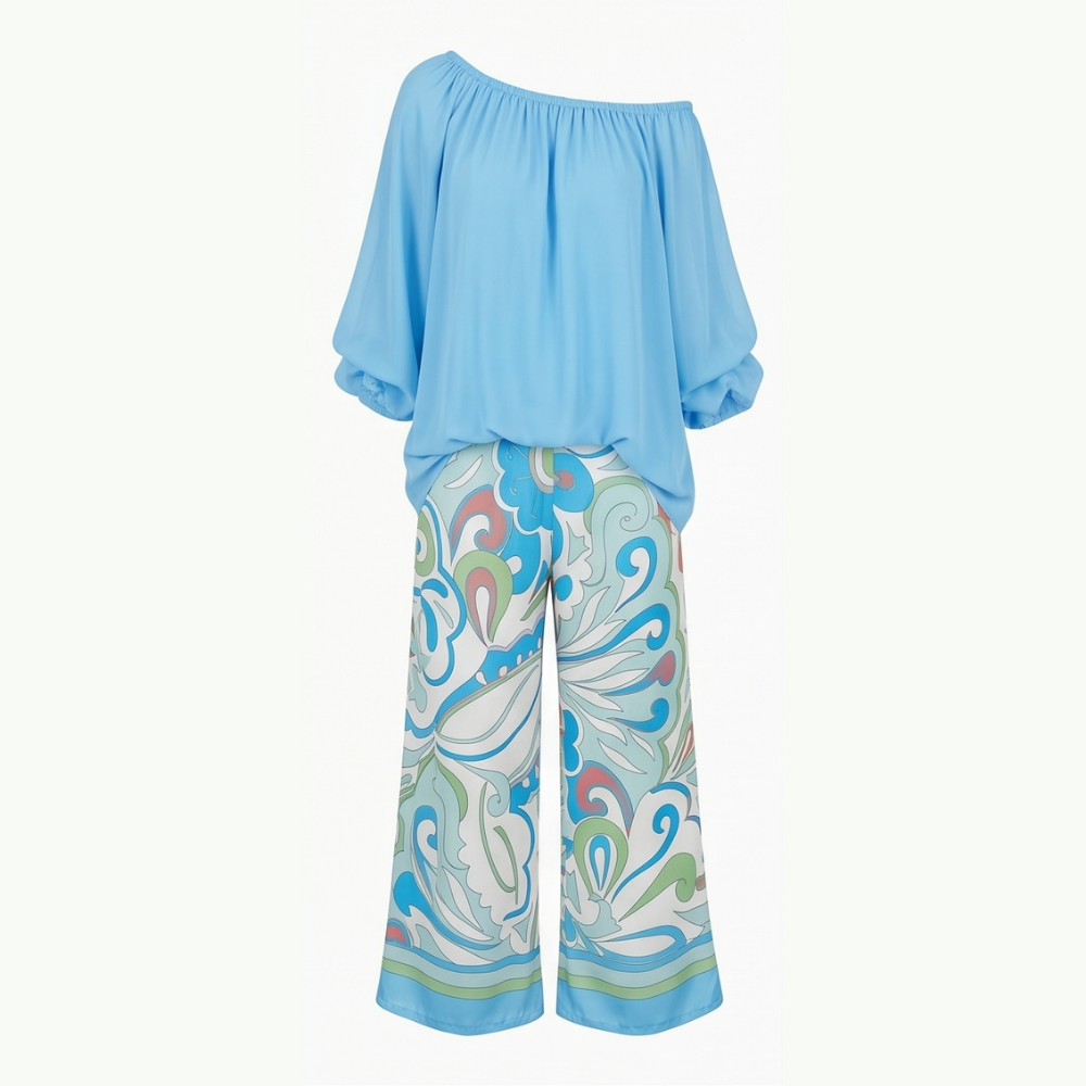 –Flowy Resort-Wear Two-Piece Set