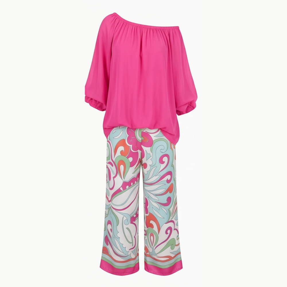 –Flowy Resort-Wear Two-Piece Set