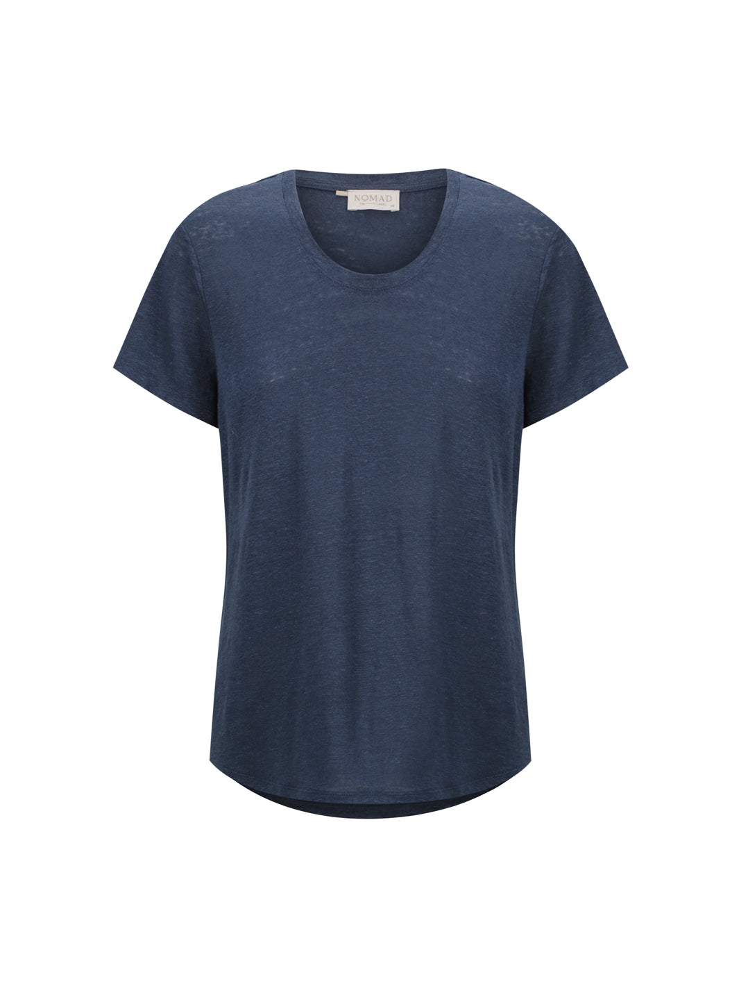 – Clovelly French Linen T-Shirt Navy