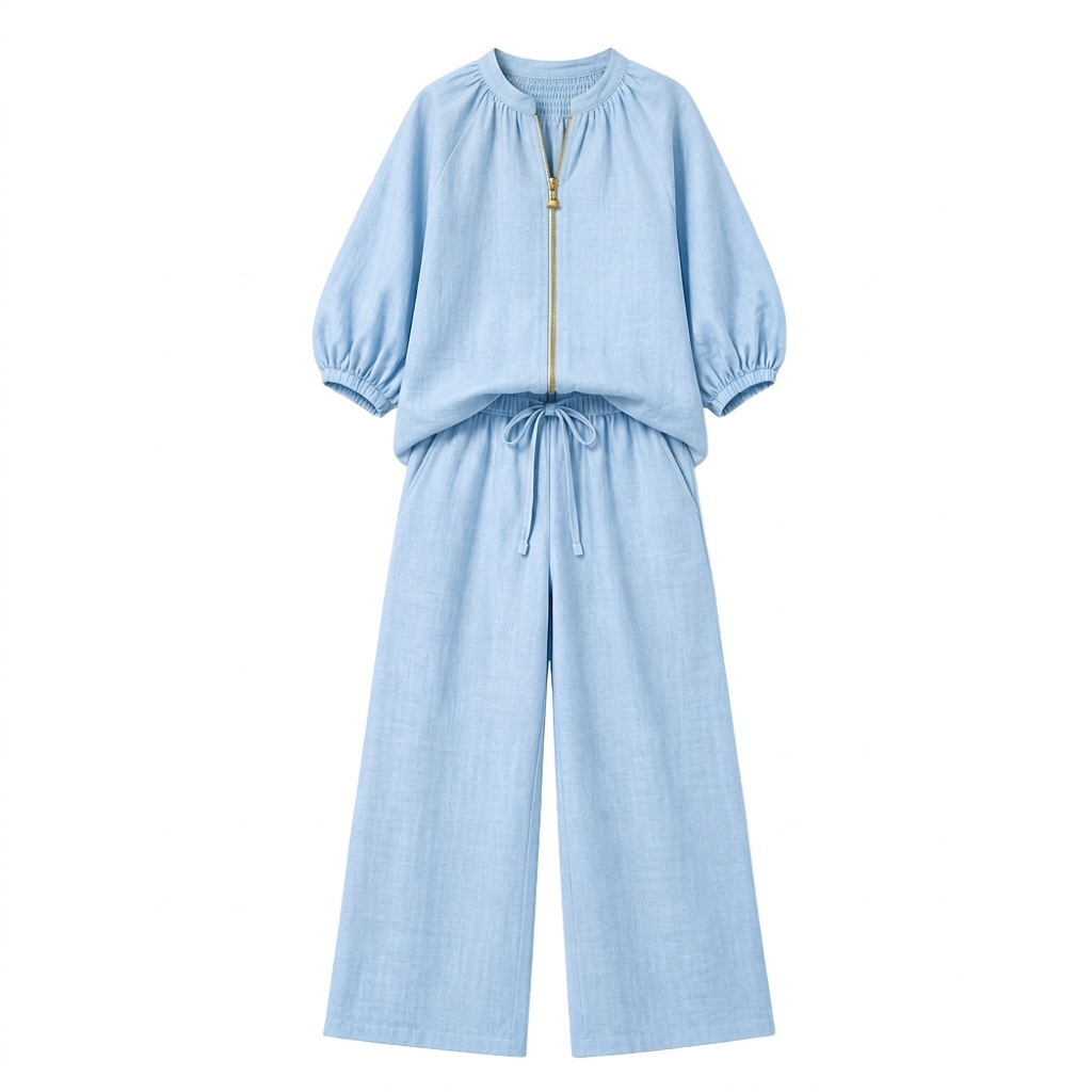 – Veluna™ – 2-Piece Set with Gold Zip