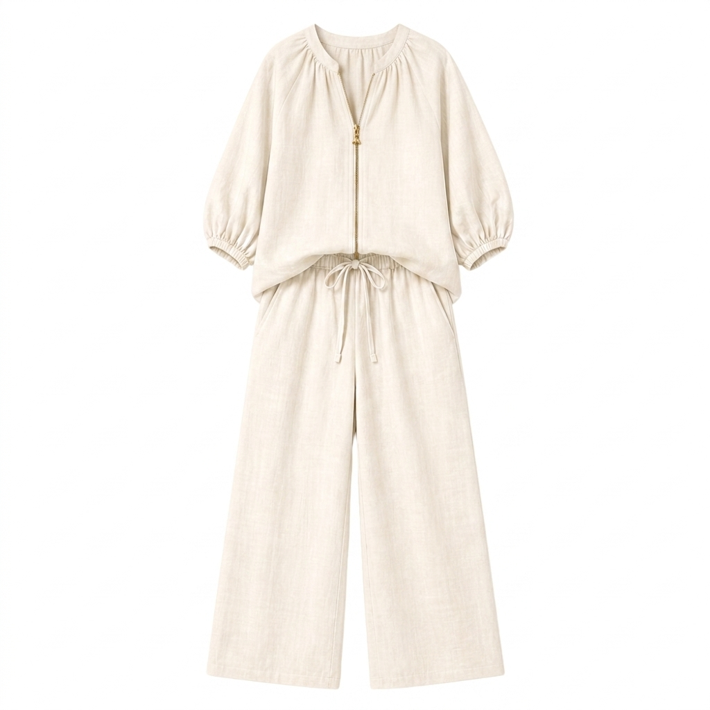 – Veluna™ – 2-Piece Set with Gold Zip