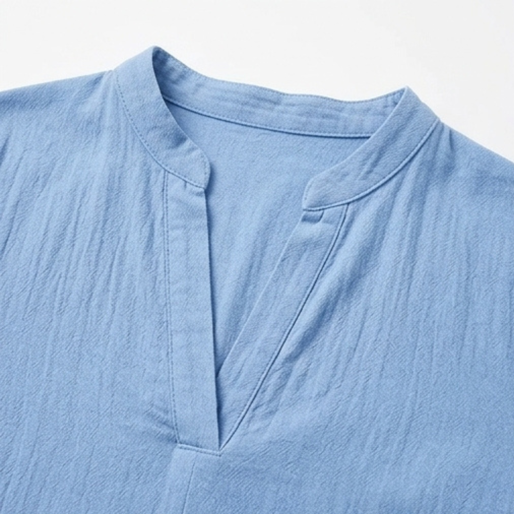 – Elara™ – Soft Cotton Midi Dress with Pockets