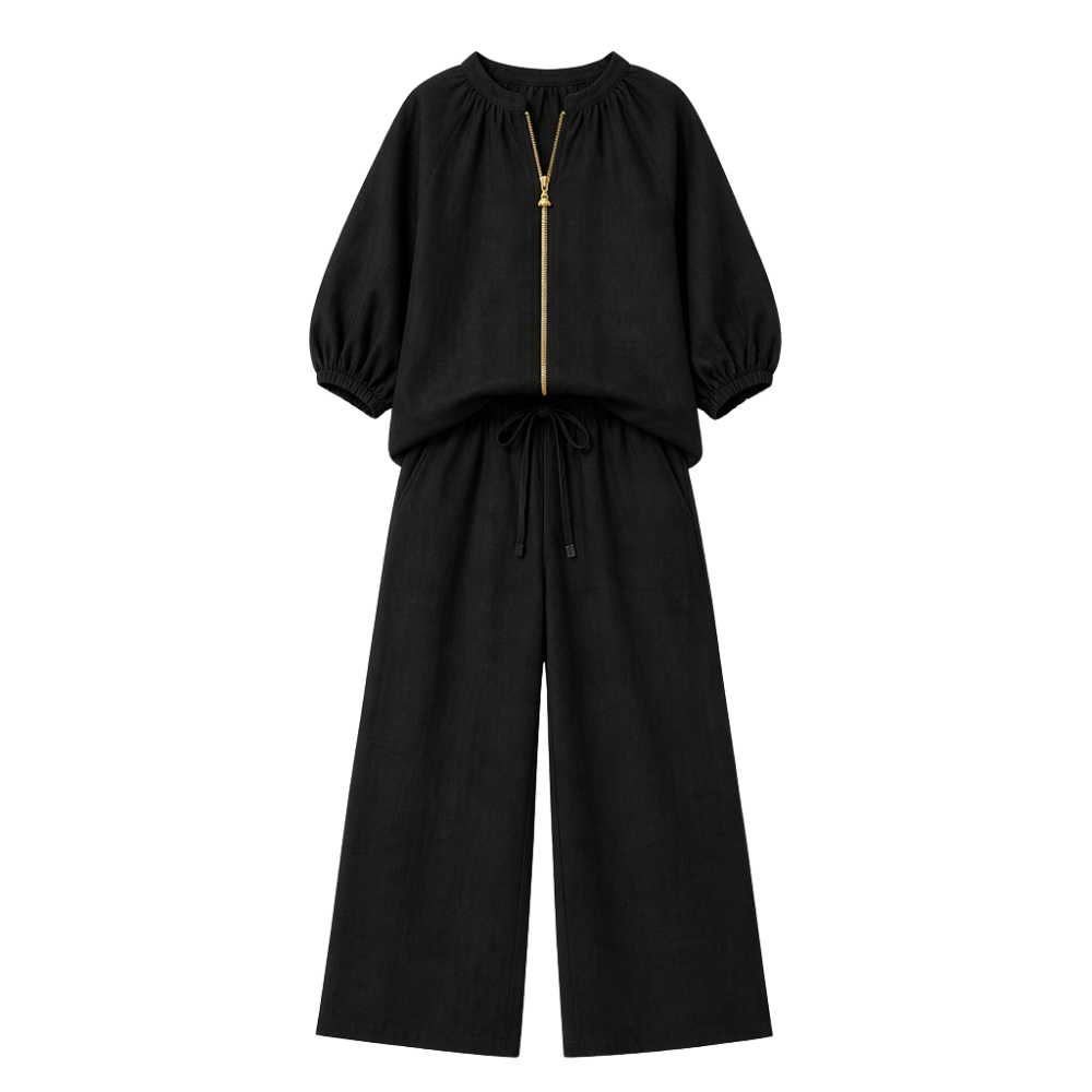 – Veluna™ – 2-Piece Set with Gold Zip