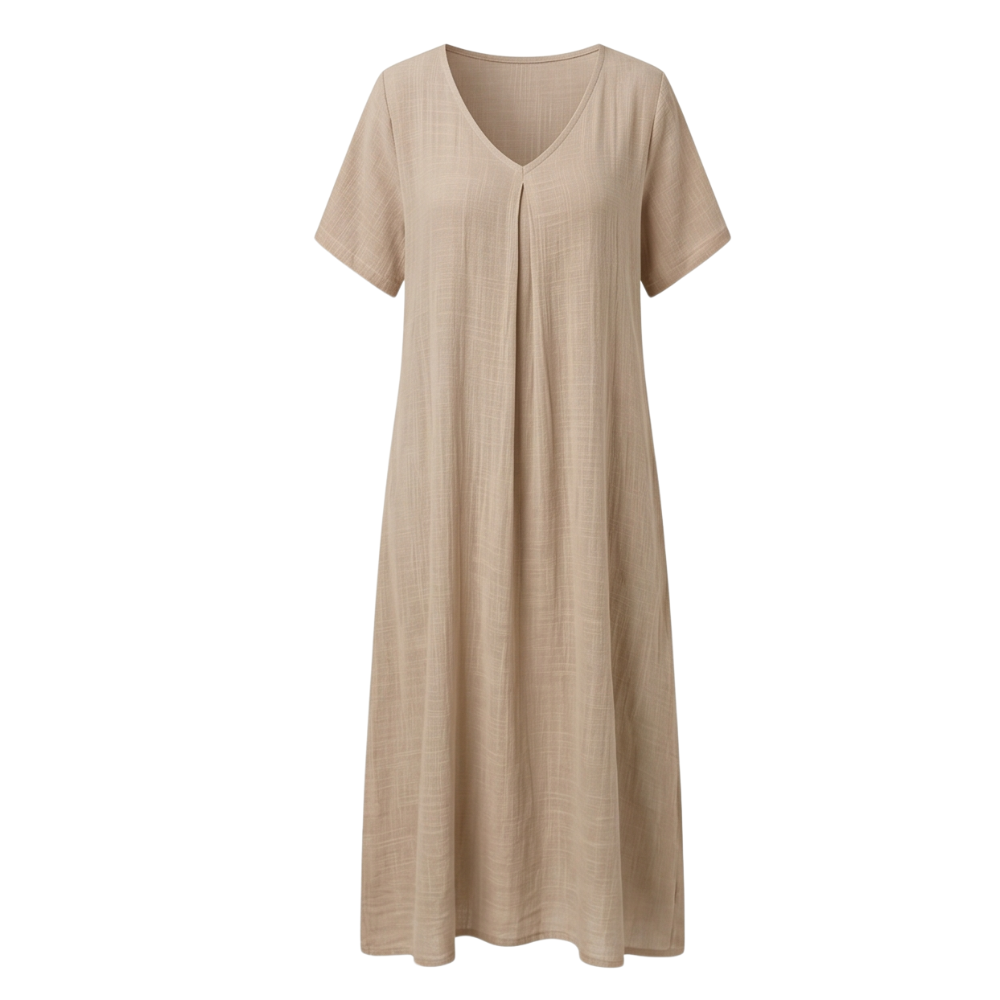 – Lunessa™ – Breezy Cotton Linen Summer Dress