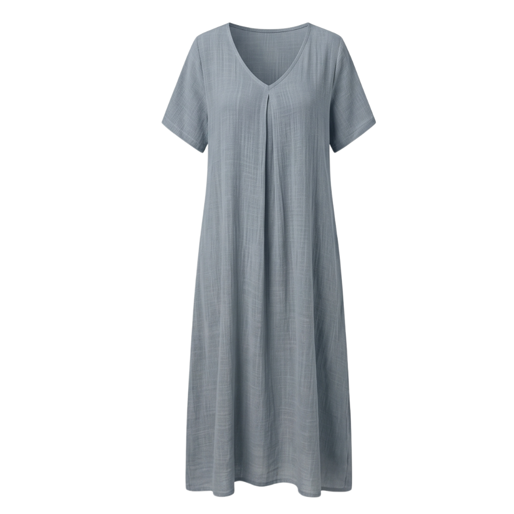 – Lunessa™ – Breezy Cotton Linen Summer Dress