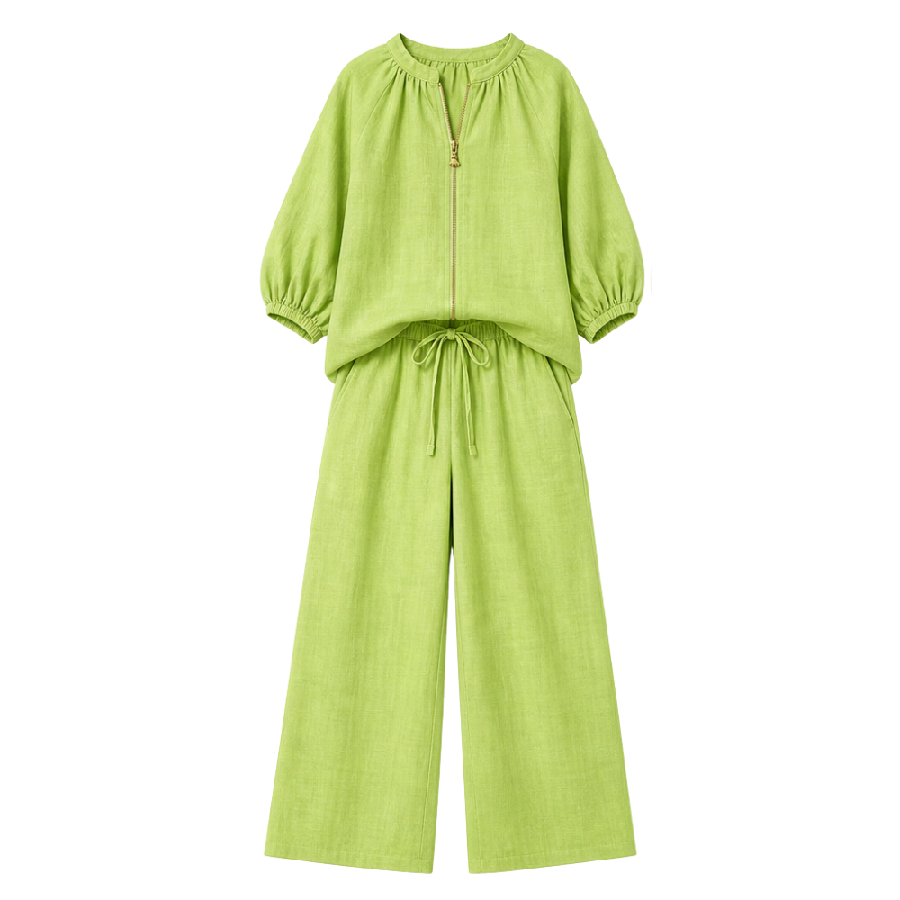 – Veluna™ – 2-Piece Set with Gold Zip