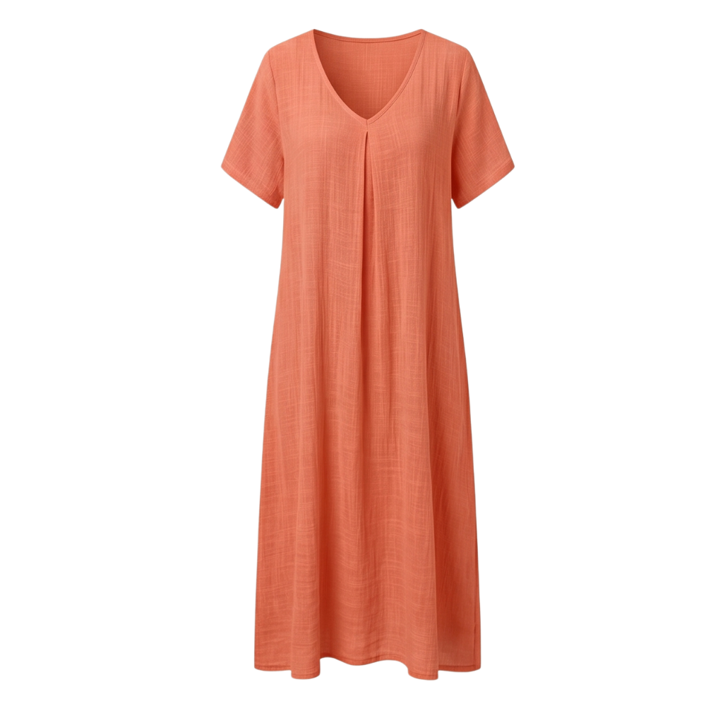 – Lunessa™ – Breezy Cotton Linen Summer Dress