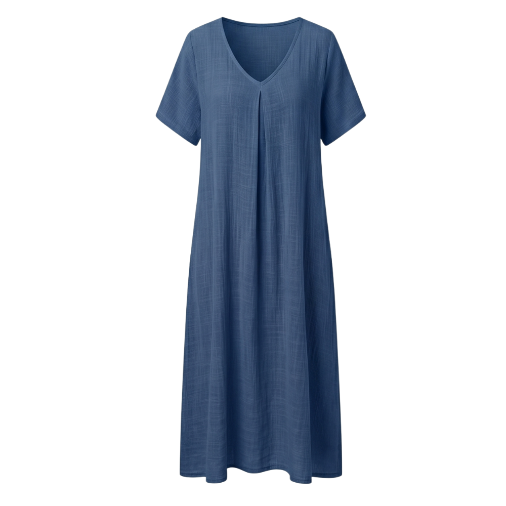 – Lunessa™ – Breezy Cotton Linen Summer Dress