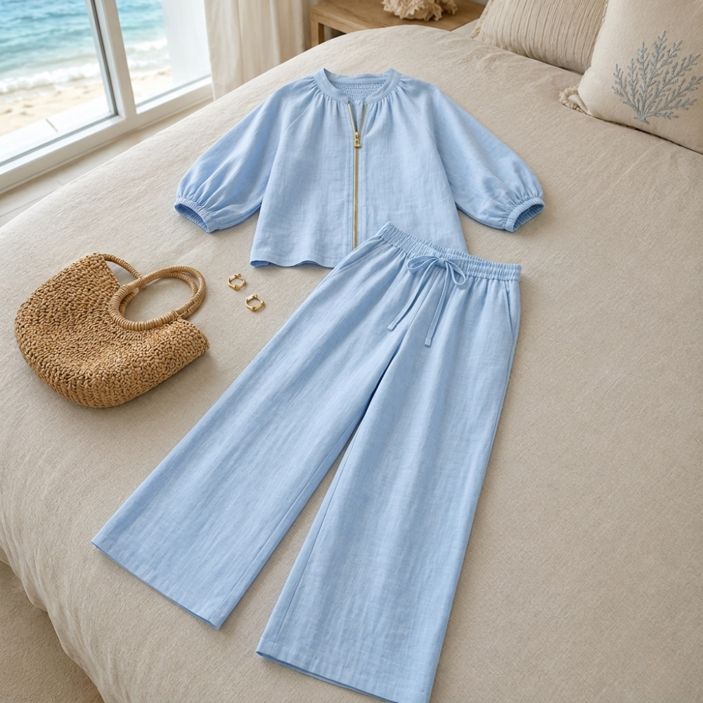 – Veluna™ – 2-Piece Set with Gold Zip