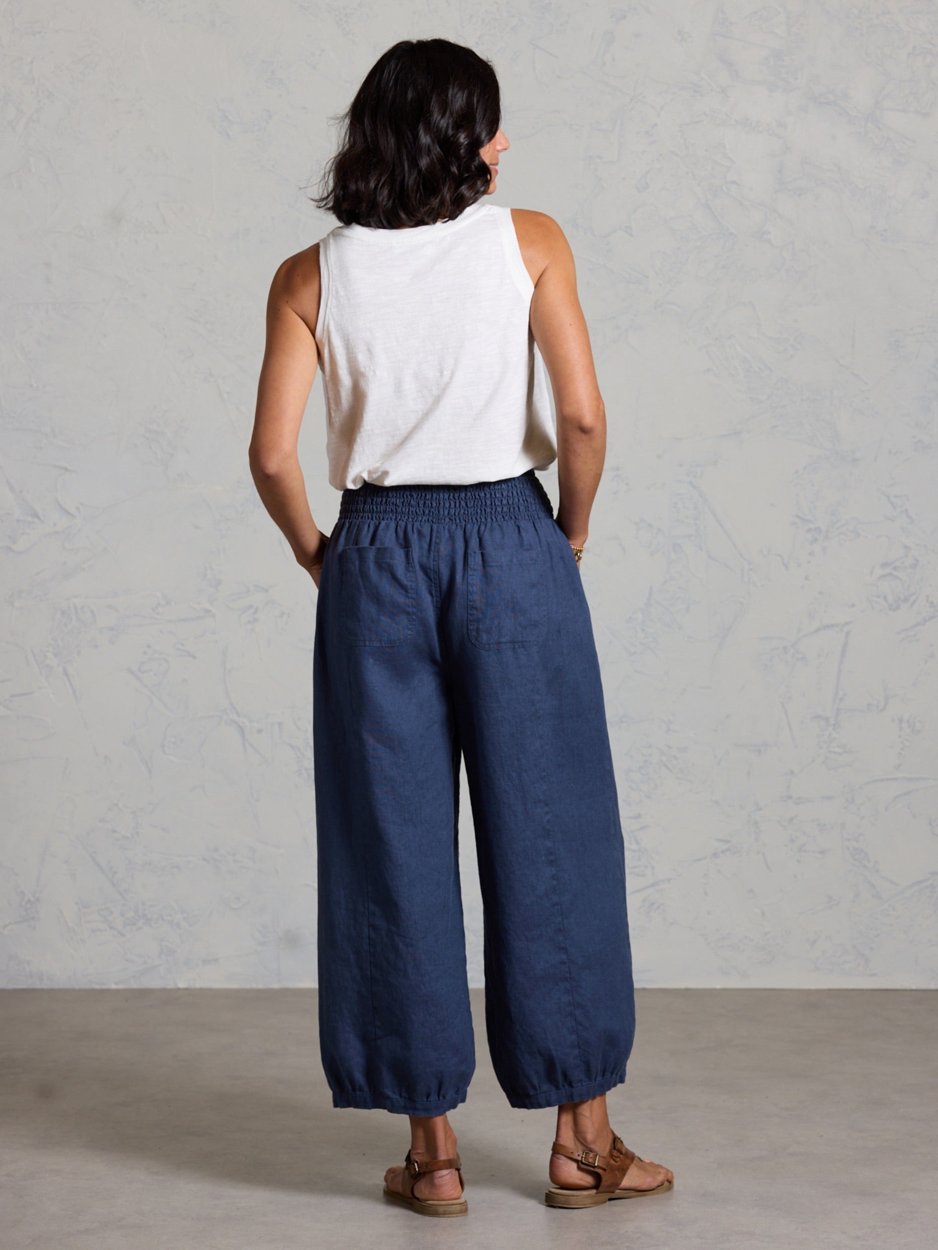 – Linen Pants - Made of 100% linen-breathable and comfortable