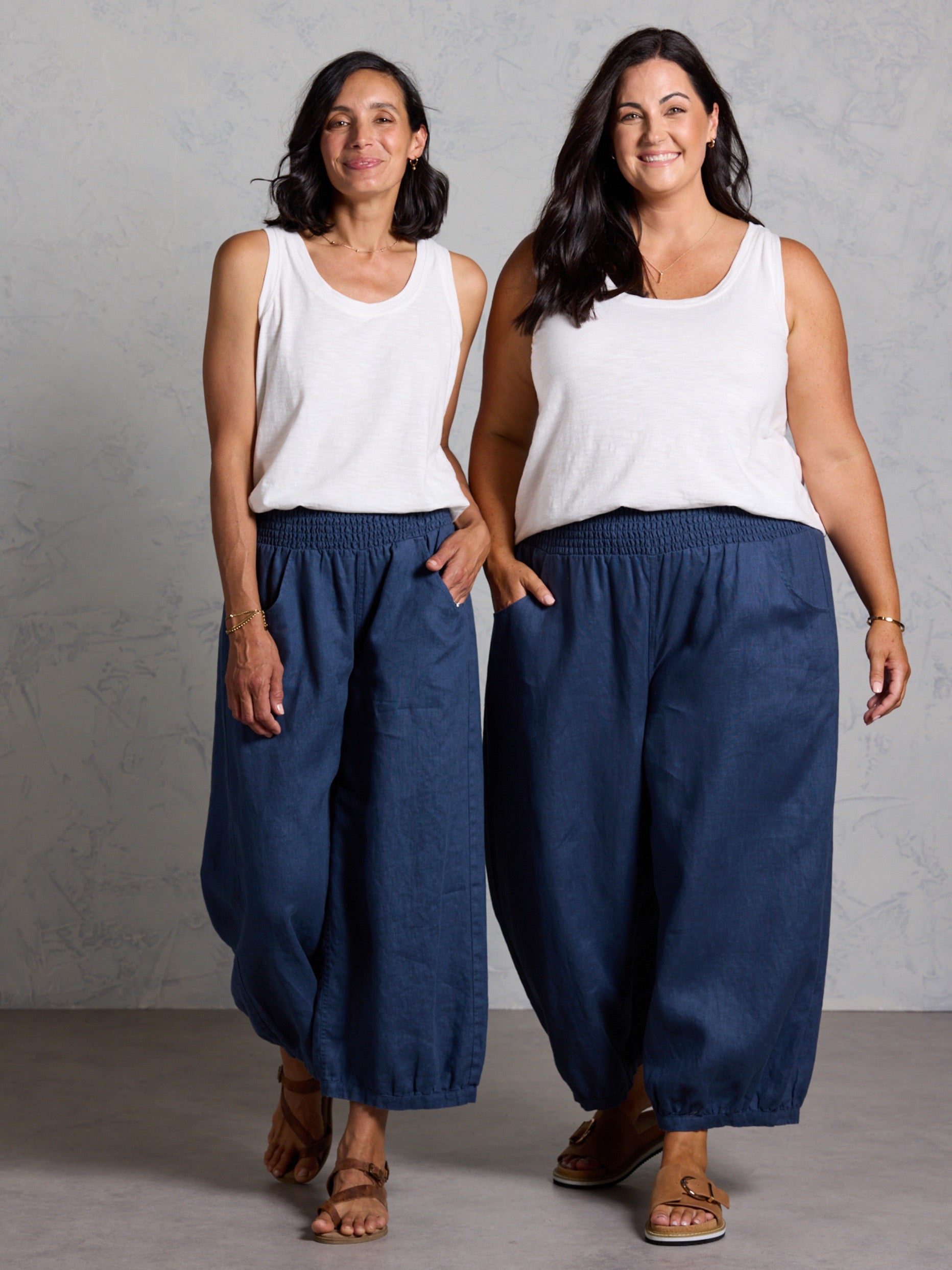 – Linen Pants - Made of 100% linen-breathable and comfortable
