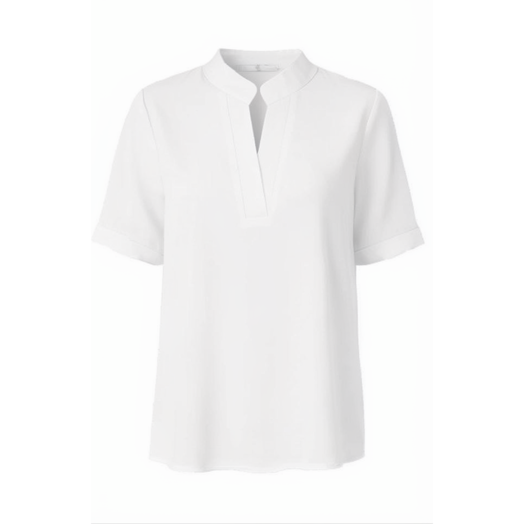 – Lunavia™ – Notch V-Neck Blouse for Effortless Style