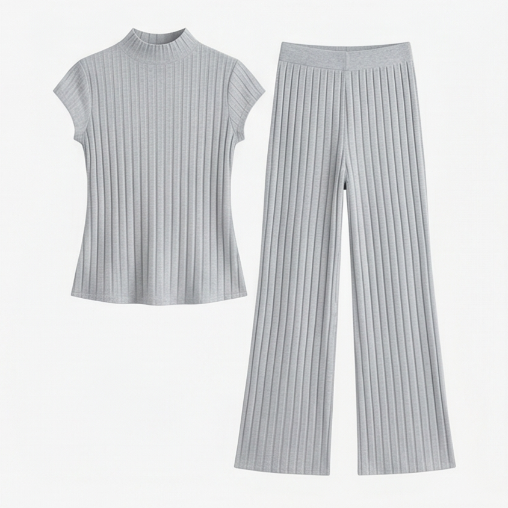 – Selmira™ – Ribbed Knit Two-Piece Set