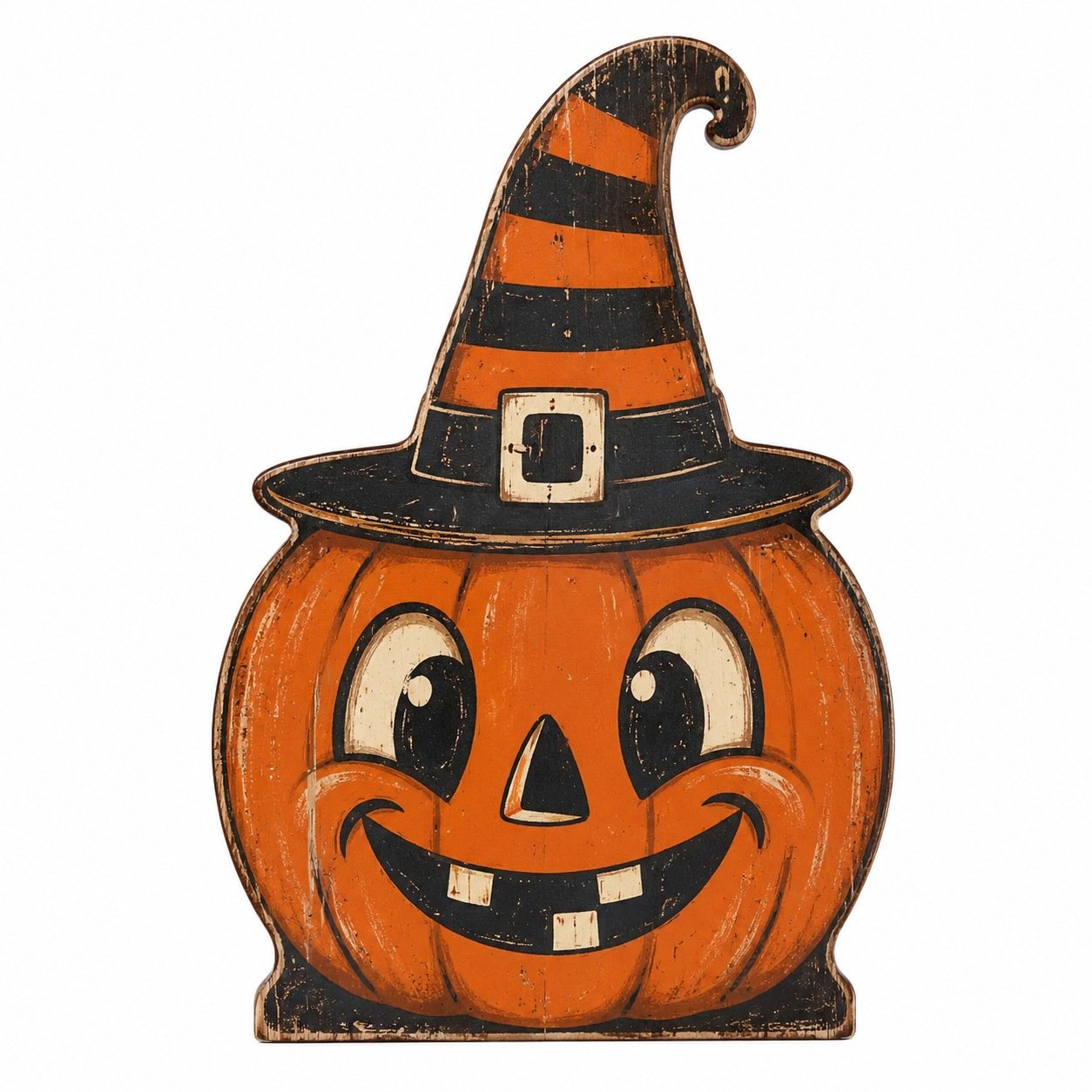 Vintage Halloween Wooden Character Tabletop Decor