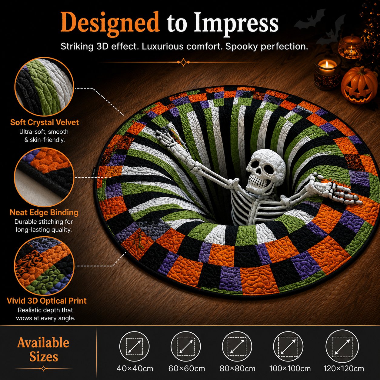 💀 Step Into the Scare — Turn Your Floor into a 3D Halloween Trap! 🎃