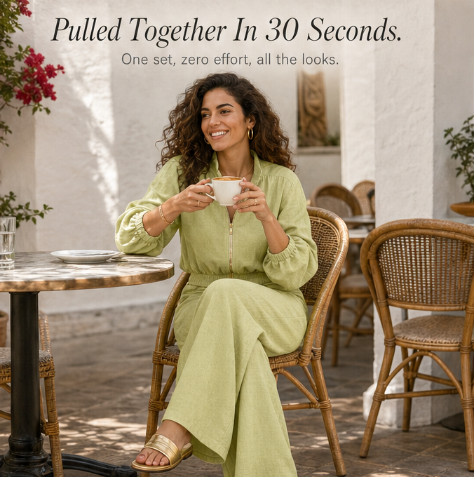 – Veluna™ – 2-Piece Set with Gold Zip